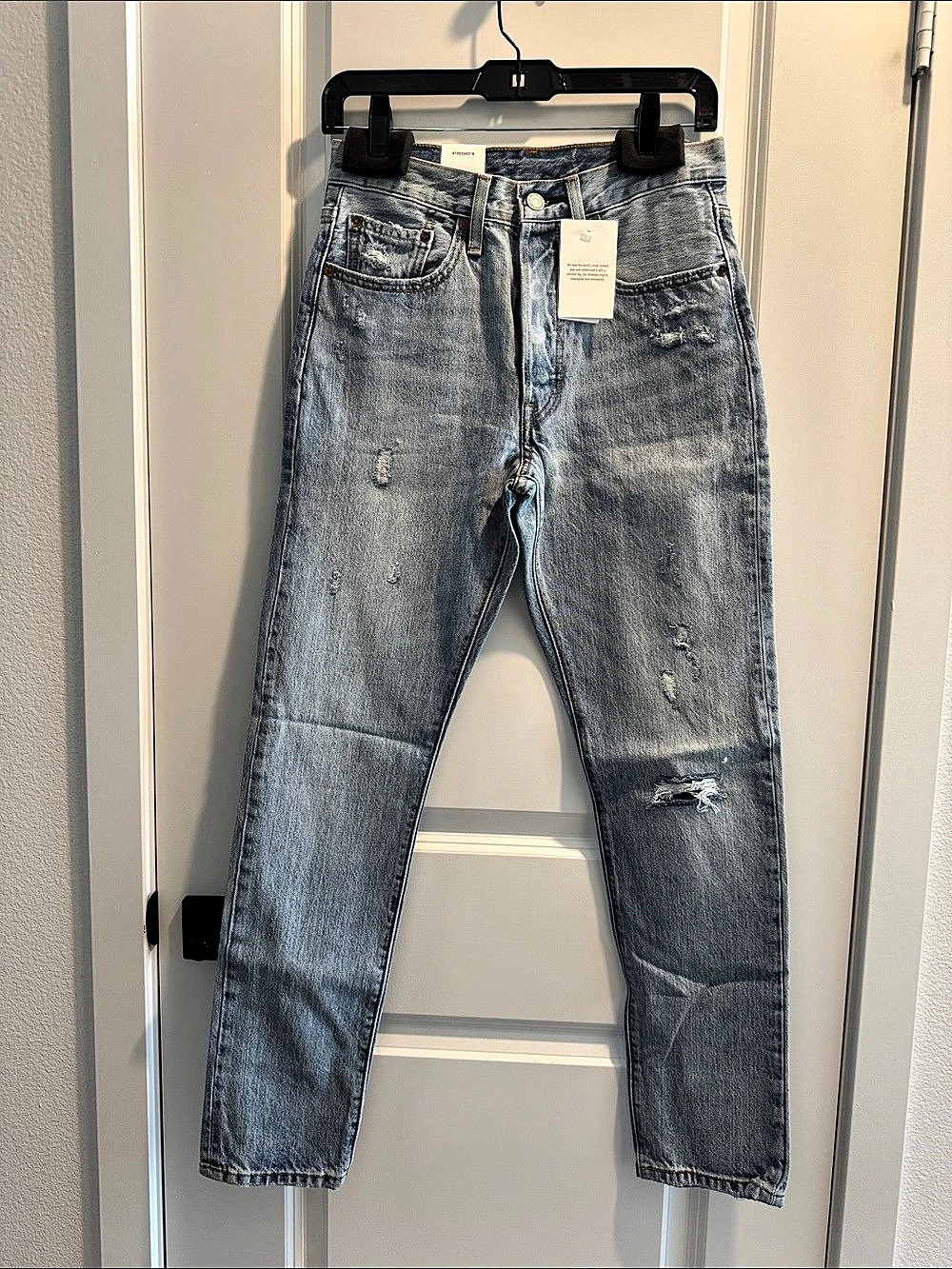 Levi's 501 Skinny Jeans Blue Waist 26 NWT
